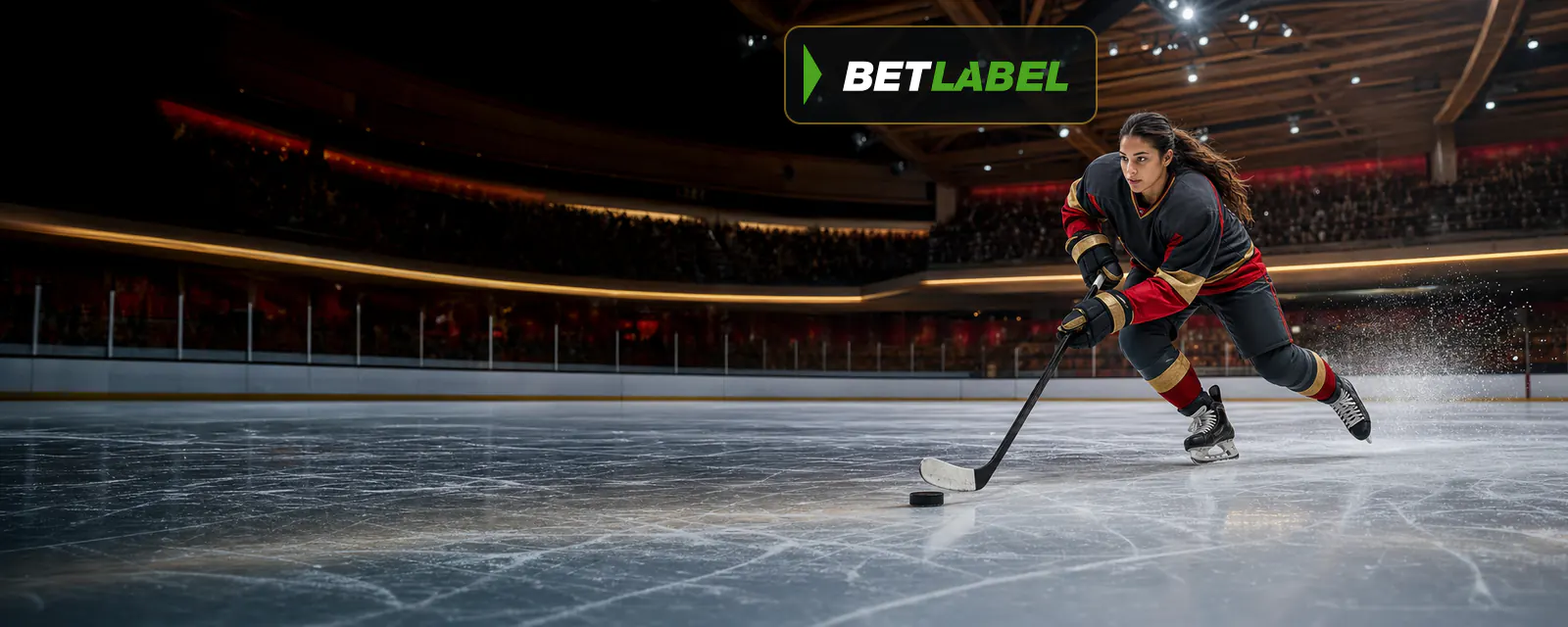 Jugadores adultos de hockey sobre hielo durante un partido